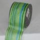 Wired Sheer Stripe Campari 2.5 inch by 27 yards Green