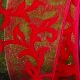 Wired Sheer with Felt Decor 2.5 Inch 20 Yards Red