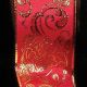 Gold Wired Taffeta Ornamental 1.5 Inch 27 Yard Gold/red