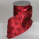 Wired Taffeta Squares 5 inch by 20 yards Red/Black