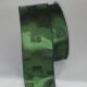 Wired Taffeta Squares 2.5 inch by 20 yards Hunter/Black