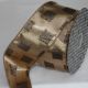 Wired Taffeta Squares 2.5 inch by 20 yards Amber