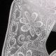 Wired Sheer Lace Print 2.5 Inch 20 Yards White