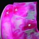 Wired Sheer Romance Flowers 2.5 Inch 20 Yards Pink