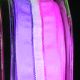 Wired Narrow Taffeta W Sheer 7/8 Inch 27 Yards Purple/pink