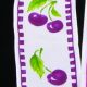 Wired Taffeta Print Cherries 1.5 Inch 27 Yards Dark Cherry