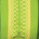 Wired Woven Taffeta Kopenhagn 1.5 Inch 27 Yards Green/yellow