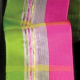 Wired Woven Sheer Taffeta Malaga 1.5 Inch 27 Yards Green Pink
