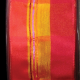 Wired Woven Sheer Taffeta Malaga 1.5 Inch 27 Yards Orange Red
