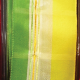 Wired Woven Sheer Taffeta Malaga 1.5 Inch 27 Yards Green Yellow