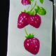 Wired Taffeta Print Garden 1.5 Inch 27 Yards Strawberry