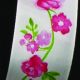 Wired Taffeta Print Garden 1.5 Inch 27 Yards Wild Rose