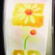 Wired Print Gerbera Daisies 1.5 Inch 27 Yards Ivory