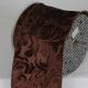 Wired Fabric Elegance 6 inch 20 yards Chocolate Brown
