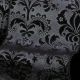 Wired Fabric Brocade 5 inch 20 yards Black