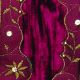Wired Velvet Darjeling with Diamonds 4inch 10yards Bordeaux