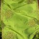 Wired Satin Silk Boudoir 4inch 10yards Green