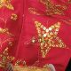 Wired Sequins Stars Taffeta 4 Inch 20 Yards Red