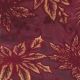Wired Flock Poinsettia on Sheer 4 inch 20 yards Bordeaux