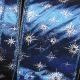 Wired Glitter Star Lame 3 inch 20 yards Blue