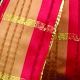French Wired Festive Plaid 1.5inch 27yards Red/Gold