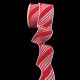 Wired Candy Cane Stripes Ribbon