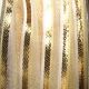 French Wired Gold Sheer Stripes 1.5 inch 27 yards Gold