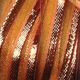 French Wired Gold Sheer Stripes 1.5 inch 27 yards Copper