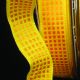 Wired Small Taffeta Squares 5/8 in 27 yd Orange/Yellow