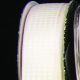 Wired Small Taffeta Squares 5/8 in 27 yd Ivory/White