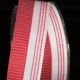Wired Small Taffeta Squares 1.5 in 27 yd White/Red