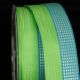 Wired Small Taffeta Squares 1.5 in 27 yd Green/Blue