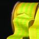 Wired Taffeta Blocks 7/8 inch 27 yard Yellow Green