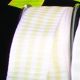 Wired Taffeta Blocks with Border 1.5 inch 27 yard White/Ivory