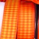 Wired Taffeta Blocks 7/8 inch 27 yard Orange/Yellow