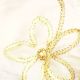 Wired Flower Taffeta 4 in 10 yd Ivory