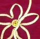Wired Flower Taffeta 4 in 10 yd Burgundy