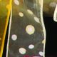 Wired Felt Dots on Sheer 1.5 Inch 20 Yard Ivory