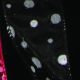 Wired Felt Dots on Sheer 1.5 Inch 20 Yard Black