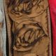 Wired Bunch of Roses Ribbon 1.5 inch 10 yards Brown