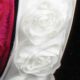 Wired Bunch of Roses Ribbon 1.5 inch 10 yards White