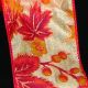 Wired Fall Leaves 2.5 inch x 20 yards Orange