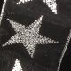 Wired Sheer with Sparkle Star 2.5 inch x 20 yards Black