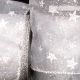 Fuzzy Wired Sheer Glitter Star 2 inch x 20 yards Silver