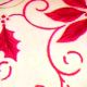 Wired Poinsettia Swirl 2.5 inch x 20 yards Ivory