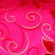 Wired Poinsettia Swirl 2.5 inch x 20 yards Red