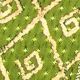 Wired Diamond Taffeta Print 1.5 inch x 20 yards Green