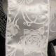 Wired Satin White Roses 2.5 inch 20 yards White