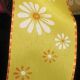 Wired Taffeta Butter Flowers 1.5 inch 27 yards Yellow