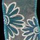 Wired Sheer Iridescent Flowers 1.5 inch 20 yards Blue